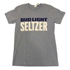 Bella Canvas Bud Light Seltzer Graphic Tee Crew Neck Short Sleeve T-Shirt Size S